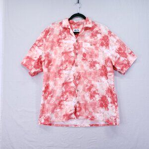 Uzzi Amphibious Gear Tie Dye Button Down T Shirt Size L with Front Pocket